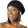DONNA HAIR CAP AND BONNET Wig Caps for Women Hair Net Real Thick Hair Net Black