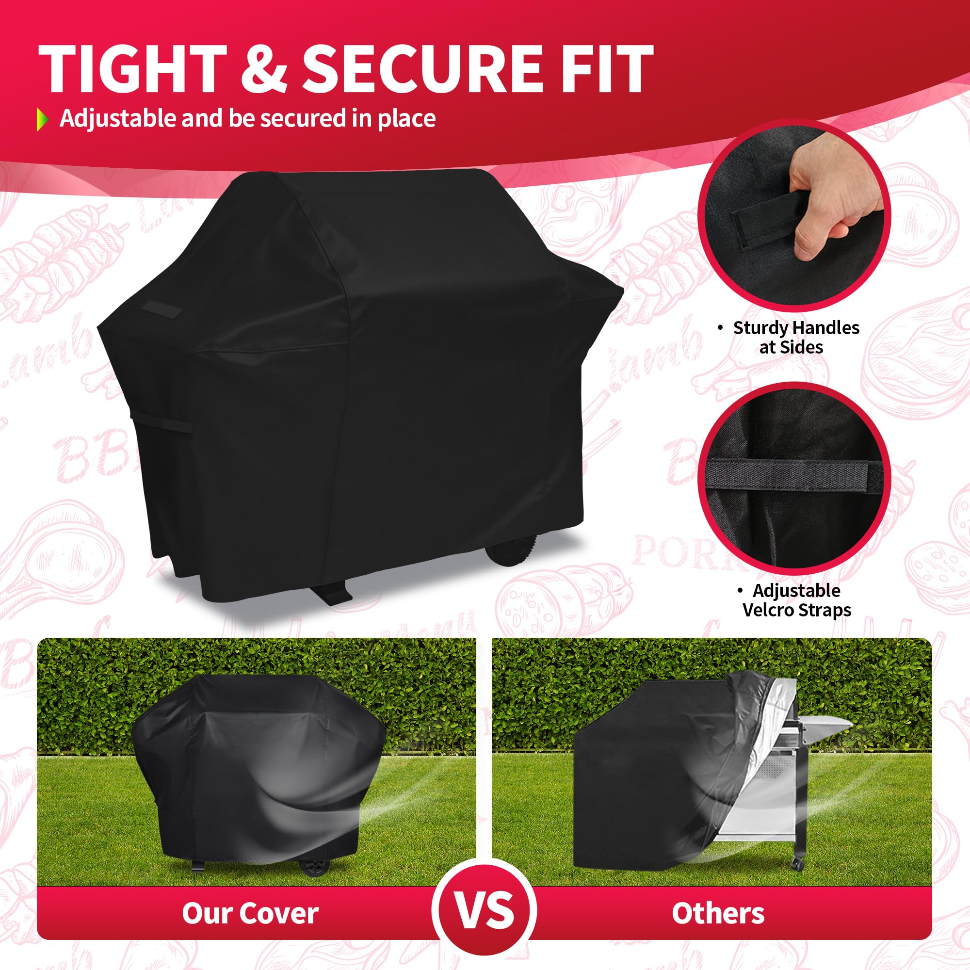 Amazon.com : NEXCOVER 72 Inch Grill Cover - 600D Heavy Duty