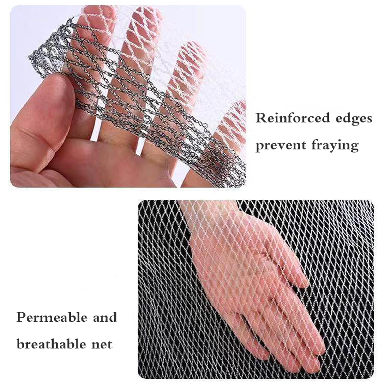 Resistente allo Strappo Raggi UV Telo Antigrandine,Rete Anti Uccelli Protettive da Giardino,Rete Antigrandine Alta Portata,Protezione UV,per Frutta e Verdura,Giardini,Piante