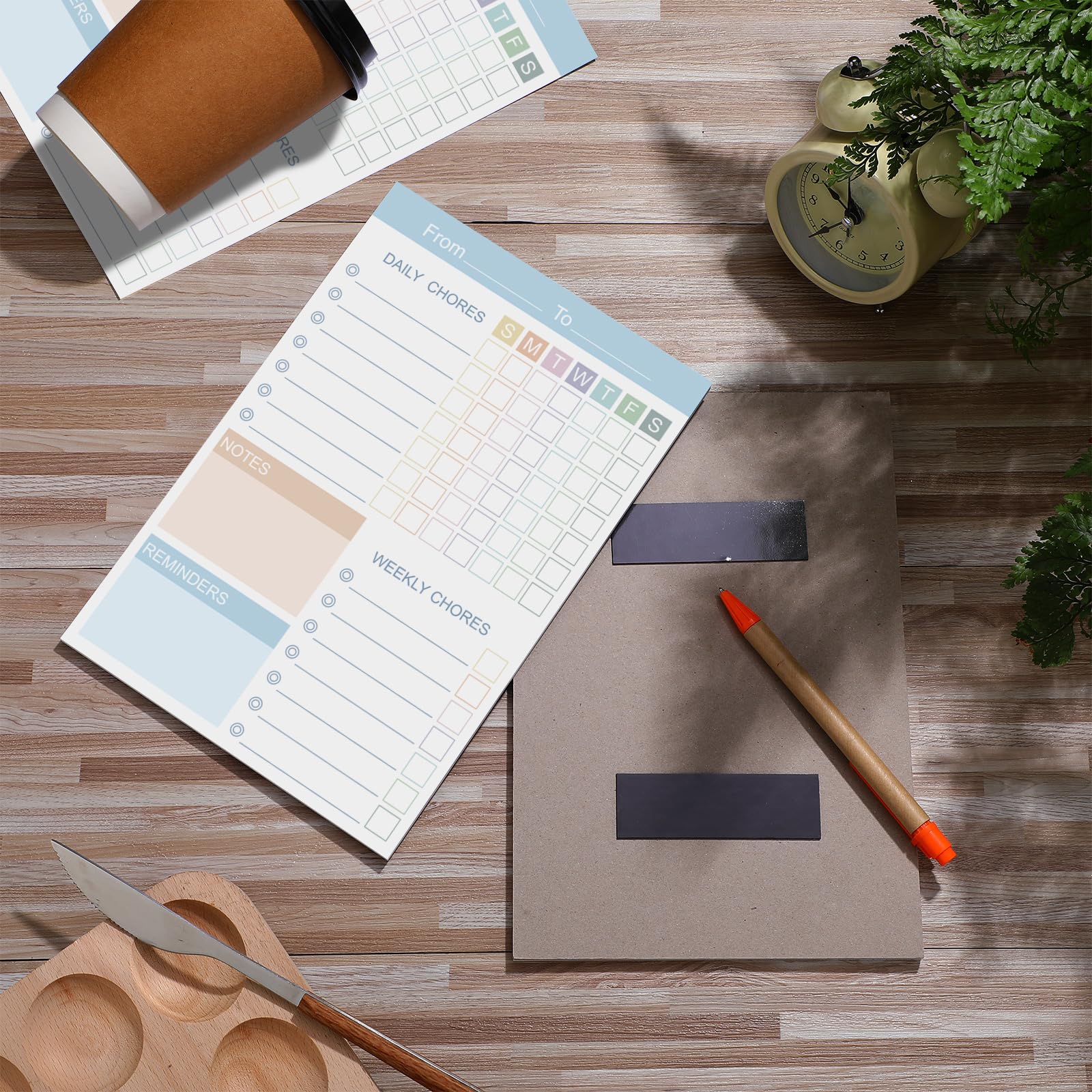 Snapklik.com : 4 Pcs Magnetic Chore Chart Planners Daily And Weekly ...