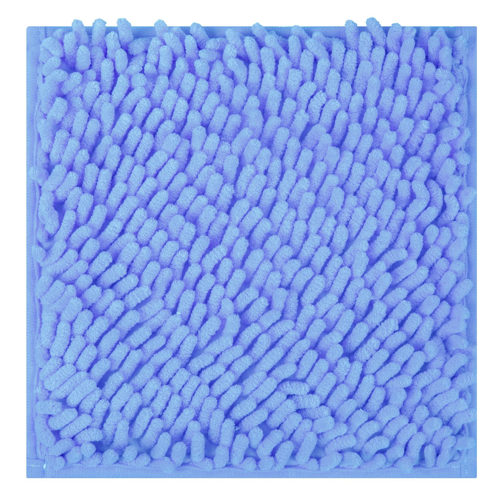 Gosodeny 10'' Locker Rug Blue School Cute Locker Decor with Anti-Slip Backing Chenille Material Furry and Cute Style Locker Accessories