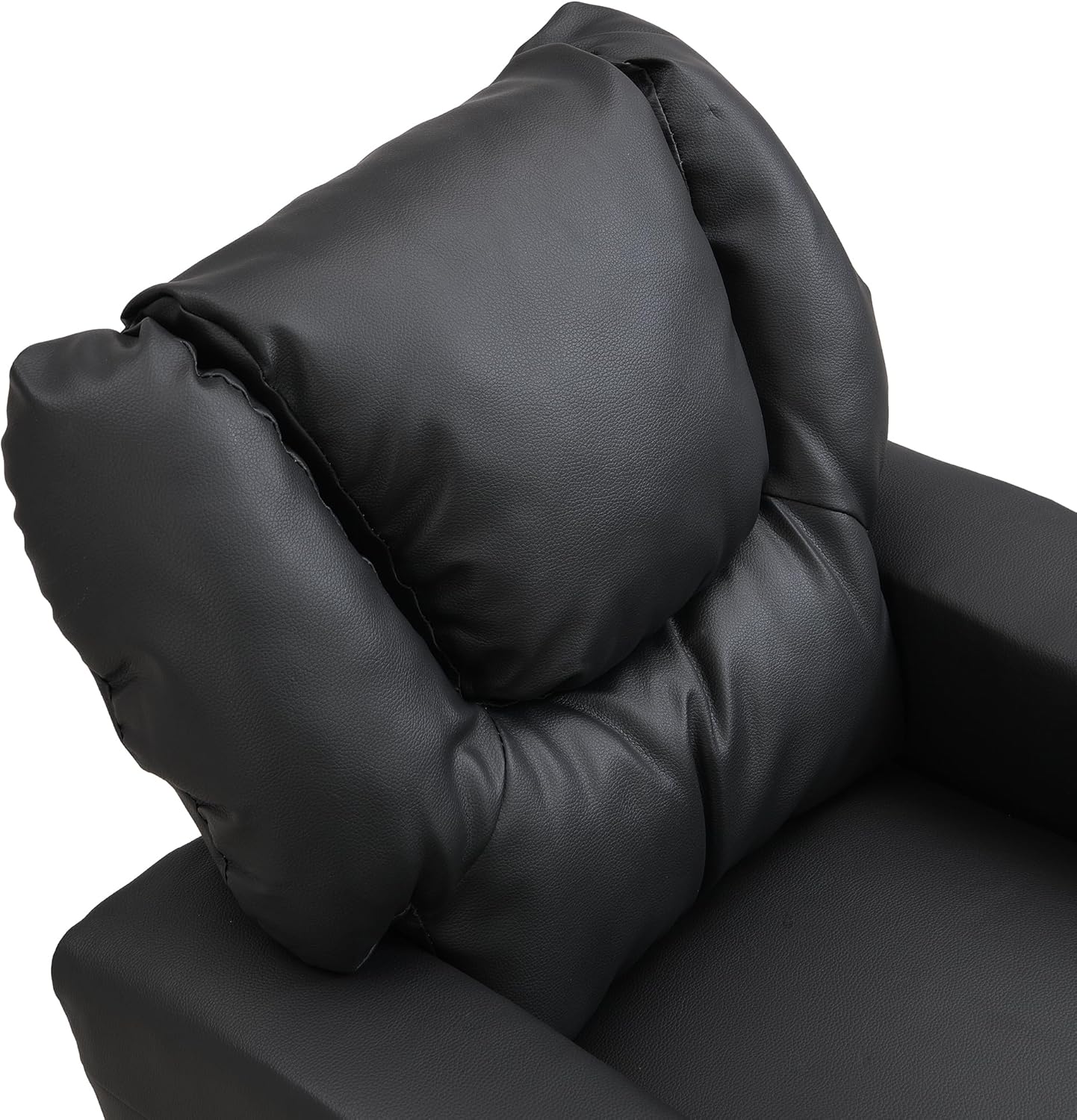 Recliner Chair Black PVC UN668