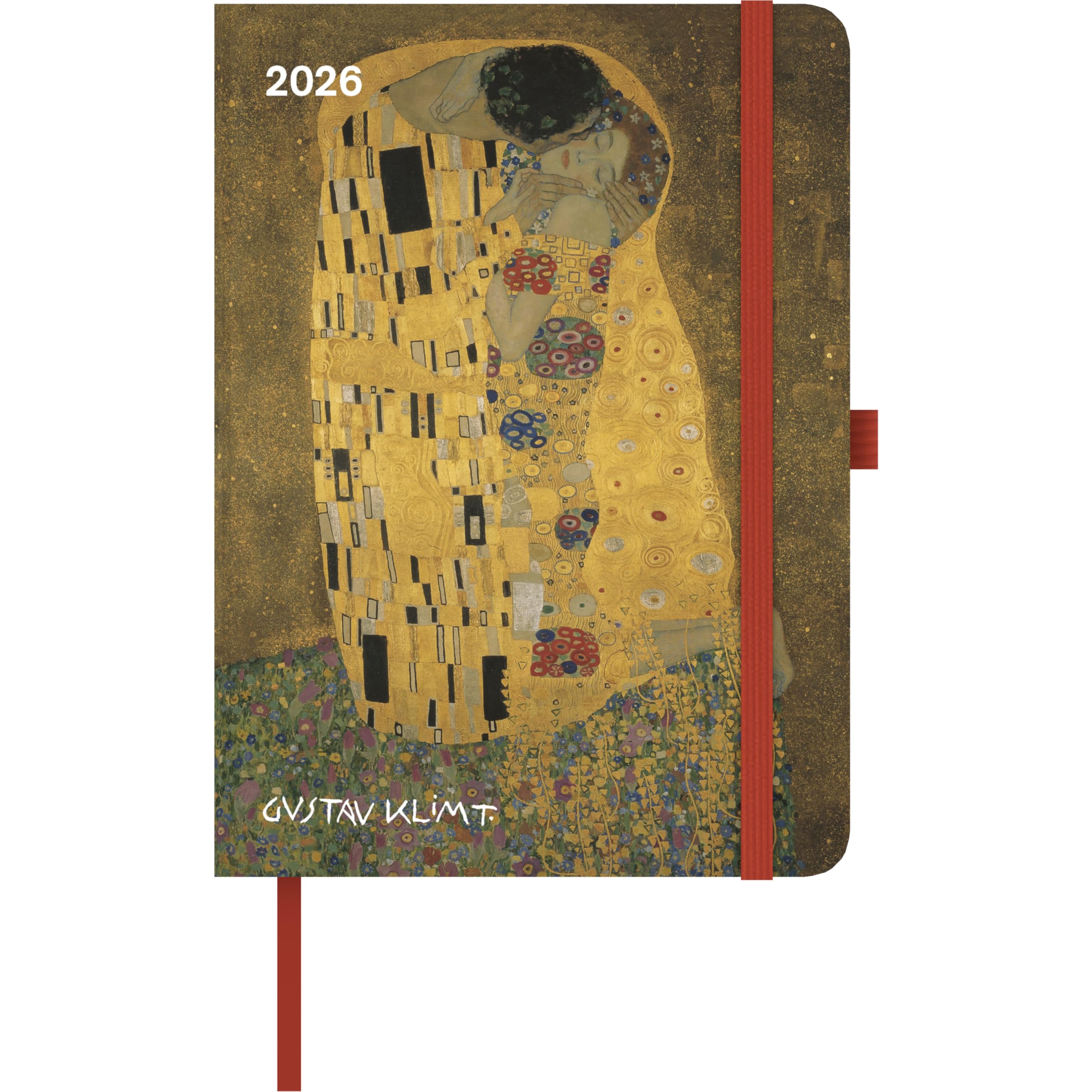 teNeues - ArtDiary Gustav Klimt 2026 – Buchkalender 16x22 cm | Wochenkalender Deluxe im Jugendstil-Design für Klimt-Fans & Kunstliebhaber: ArtDiary