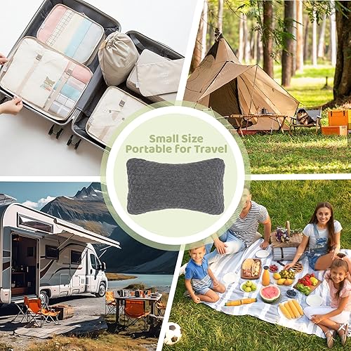 Miniatura 5 de vocheer Almohadas pequeñas para dormir, 11 x 7 pulgadas, mini almohada de viaje, almohadas pequeñas para cuello, muñeca, lumbar y rodilla, almohada