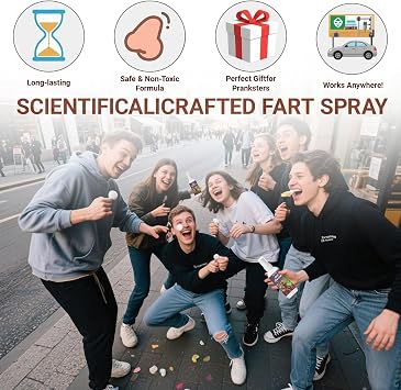 Extra Strong Stink Spray, Funny Joke Stink Spray, Ultimate Halloween Prank Smell Spray for Adults, Novelty Smell Liquid Stink Spray, 50ml