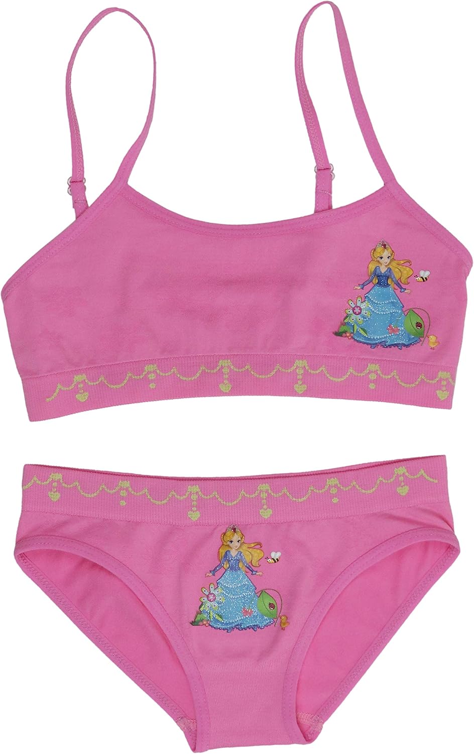 ToBeInStyle Girl's Pack of 6 Racerback or Cami Style Training Bra Tops & Matching Boyshort Bottoms: Clothing, Shoes & Jewelry