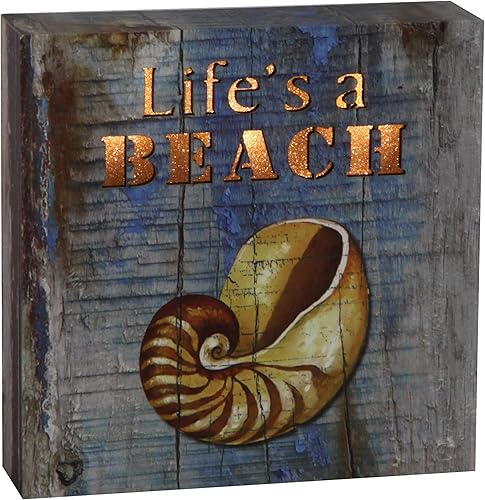 Rivers Edge Products Lienzo decorativo para pared, 6 x 6 pulgadas, decoración de pared con luz de fibra óptica, impresión de lienzo natural