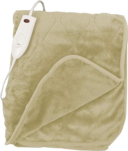 Manta térmica eléctrica Manta de calentamiento rápido con 3 ajustes de calor y apagado automático de 2 horas Manta de invierno enchufable para