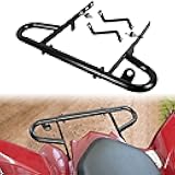 Rear Wide Grab Bar Bumper Assembly Kit for Yamaha Raptor 700 2006-2024, Black Aluminum Rear Bumper Compatible with Yamaha Raptor 700 / 700R 2006-2024 Accessories