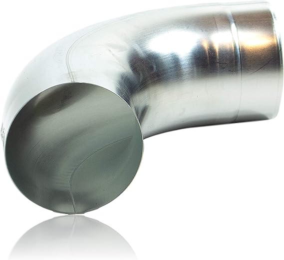Titanzink Regenrohrbogen 87 Mm DN 87 Mit 40 Grad Winkel — Konisch, Stumpfgeschweißt & Mit Einsteckfase Für Einfache Montage