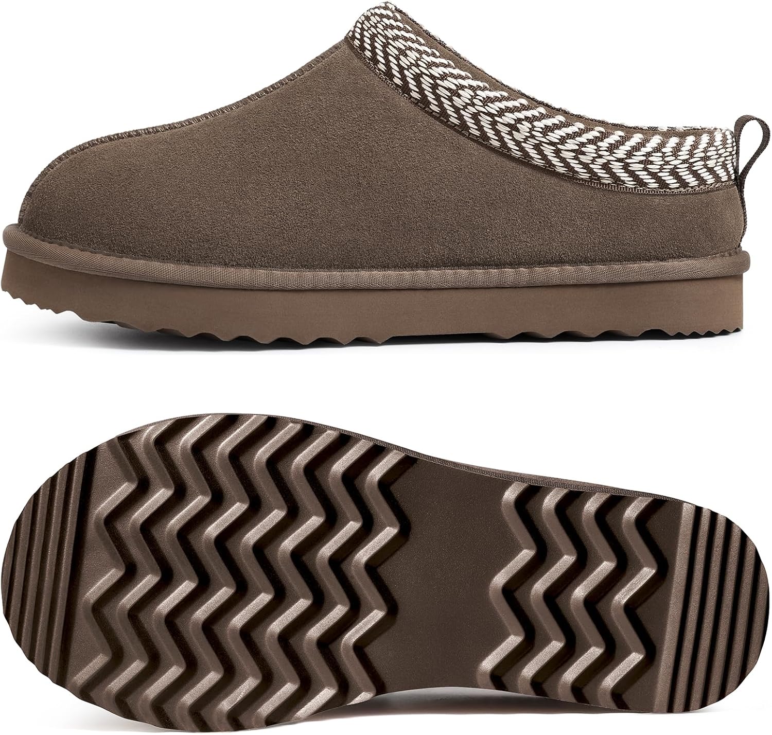 Litfun Genuine Suede Slippers for Women Fuzzy Memory Foam House Shoes Winter Warm Mini Boots Indoor and Outdoor - Image 5