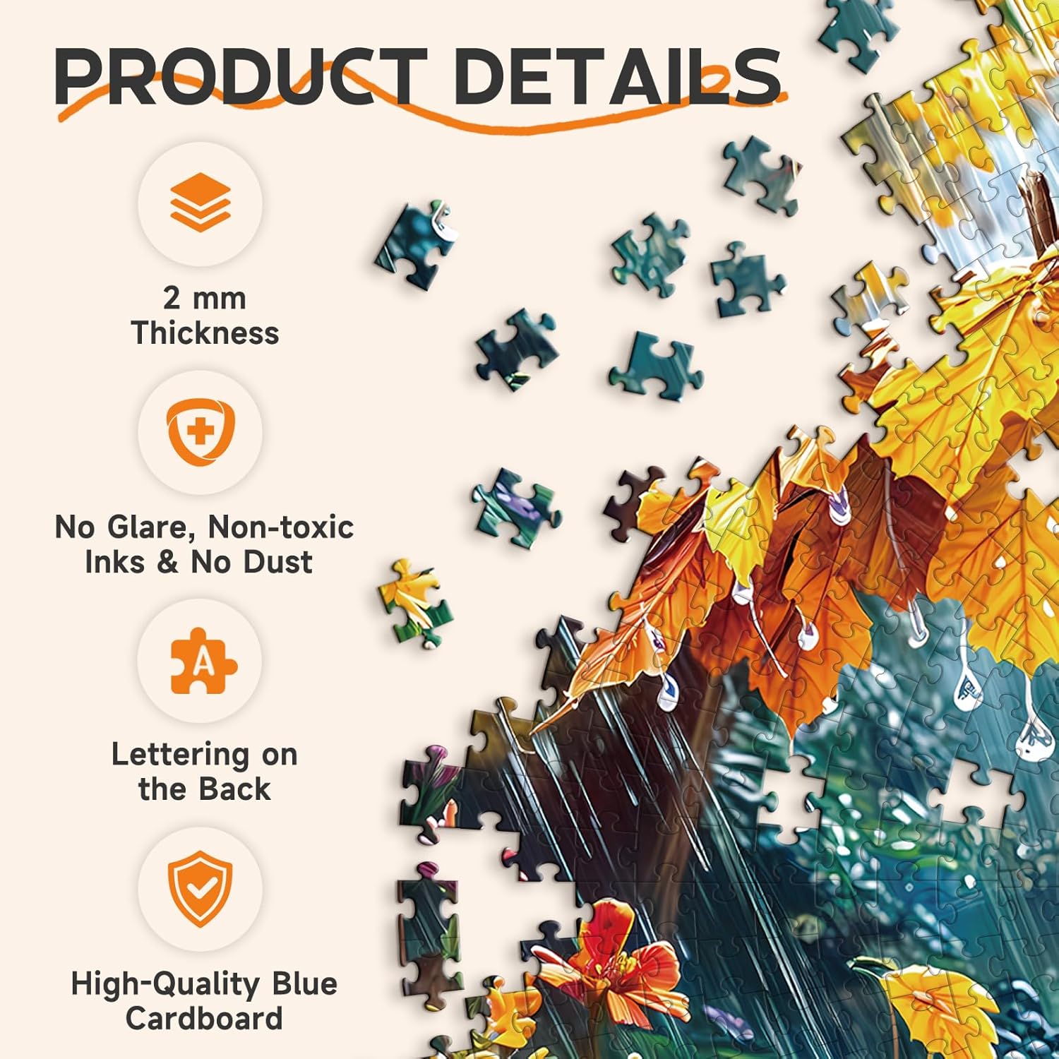 1000 Piece Puzzle for Adults, Romantic Squirrel Jigsaw Puzzles for Adult, 26.6 x 26.6in 1000 Pieces Flat Puzzle, Christmas Birthday Party Home Decor Gifts for Family Friends