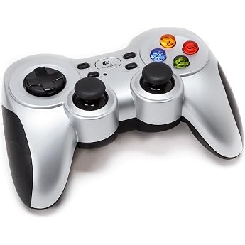 Logitech F710 wireless game pad game controller with Konsolenartigem layout 4 buttons D-pad comfort grip PC / Mac silver - EU Packaging
