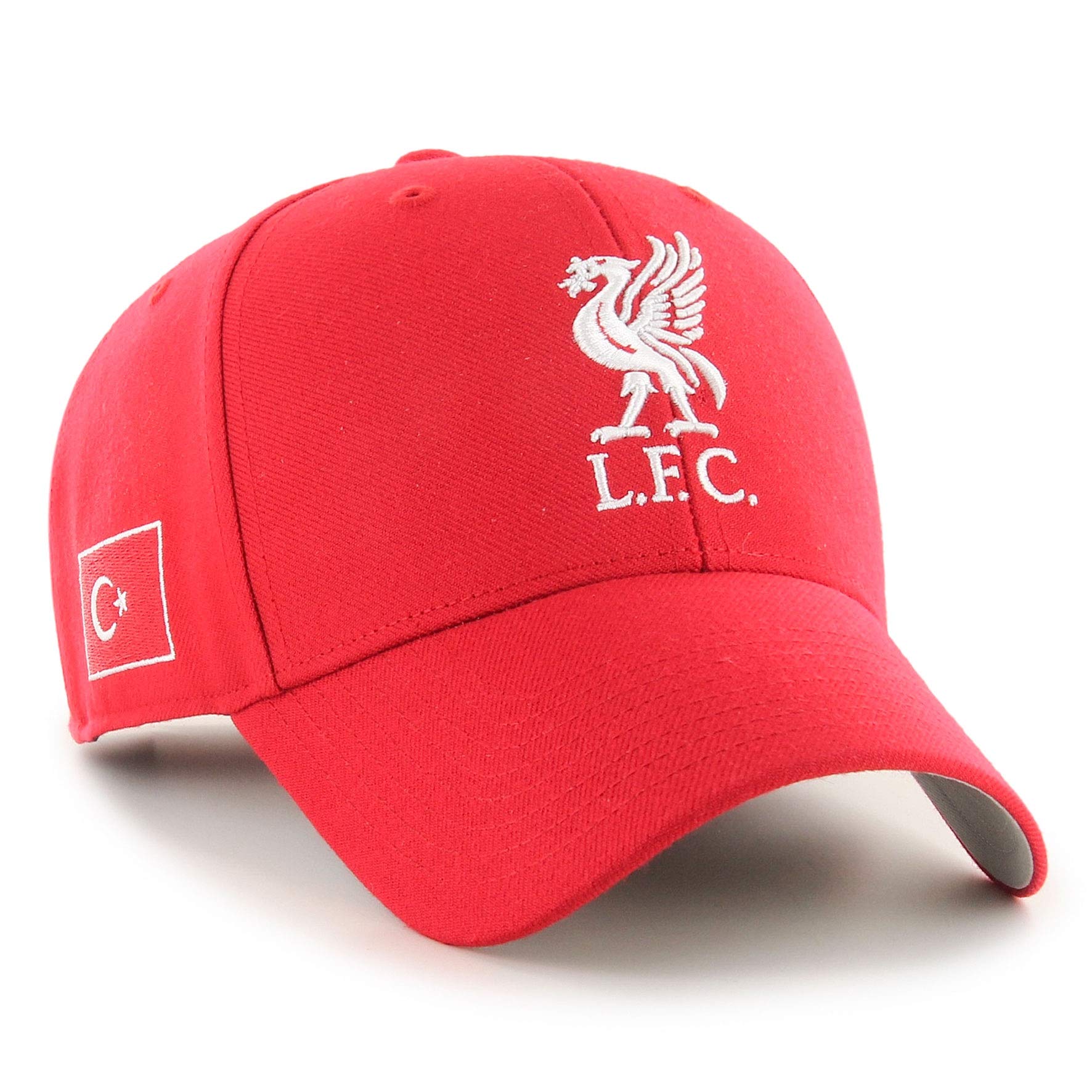 `47 Liverpool FC Adults MVP Turkey Flag Cap LFC Official Red
