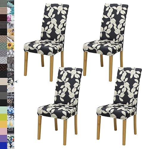 Miniatura 102 de Fundas para sillas de comedor, juego de 2 fundas para sillas de comedor o cocina, lavables, protectoras, para sillas Parsons, para el hogar