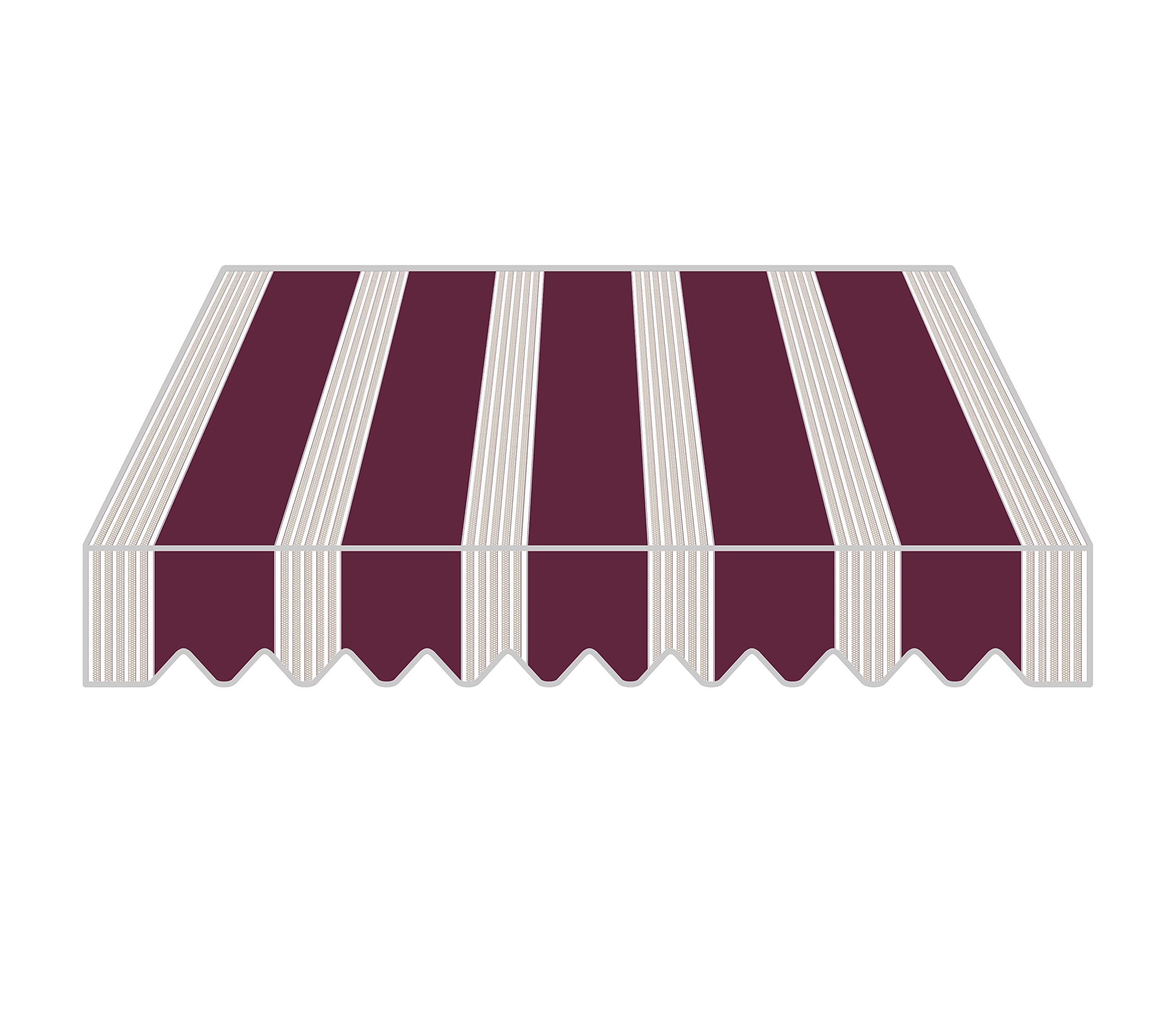 home Trends P5009 - Tissu de rechange pour store de balcon - 4 x 3 m - Imperméable et protection solaire - 4 x 3 m - Tissu de rechange - 387 x 300 cm
