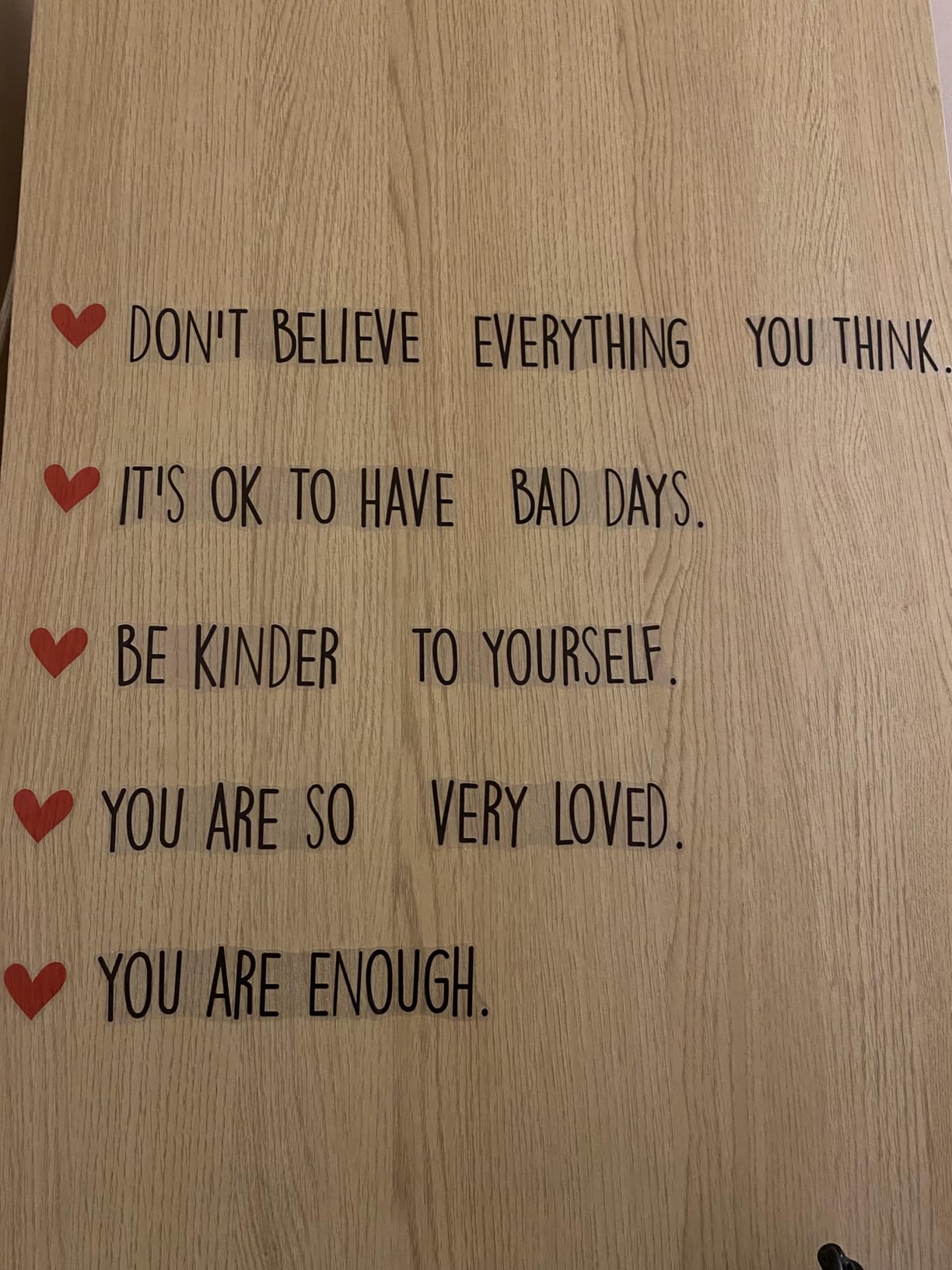 Runtoo Inspirational Quote Wall Decals – Vinyl Stickers, Self-Love & Motivational Sayings, For Bedroom, Living Room, Nursery
