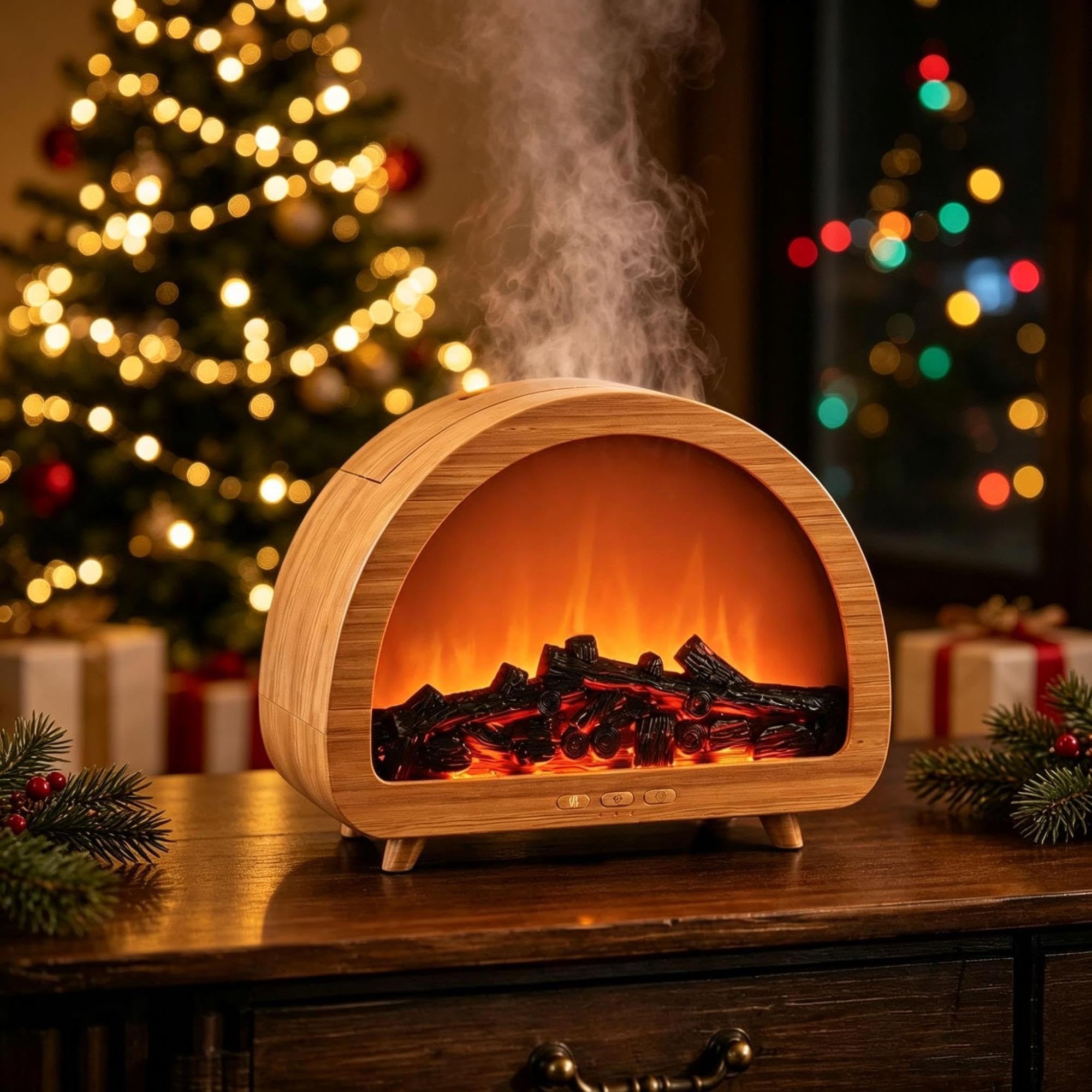 Diffuseur d'huile Essentielle de cheminée, Mini humidificateur à Brume