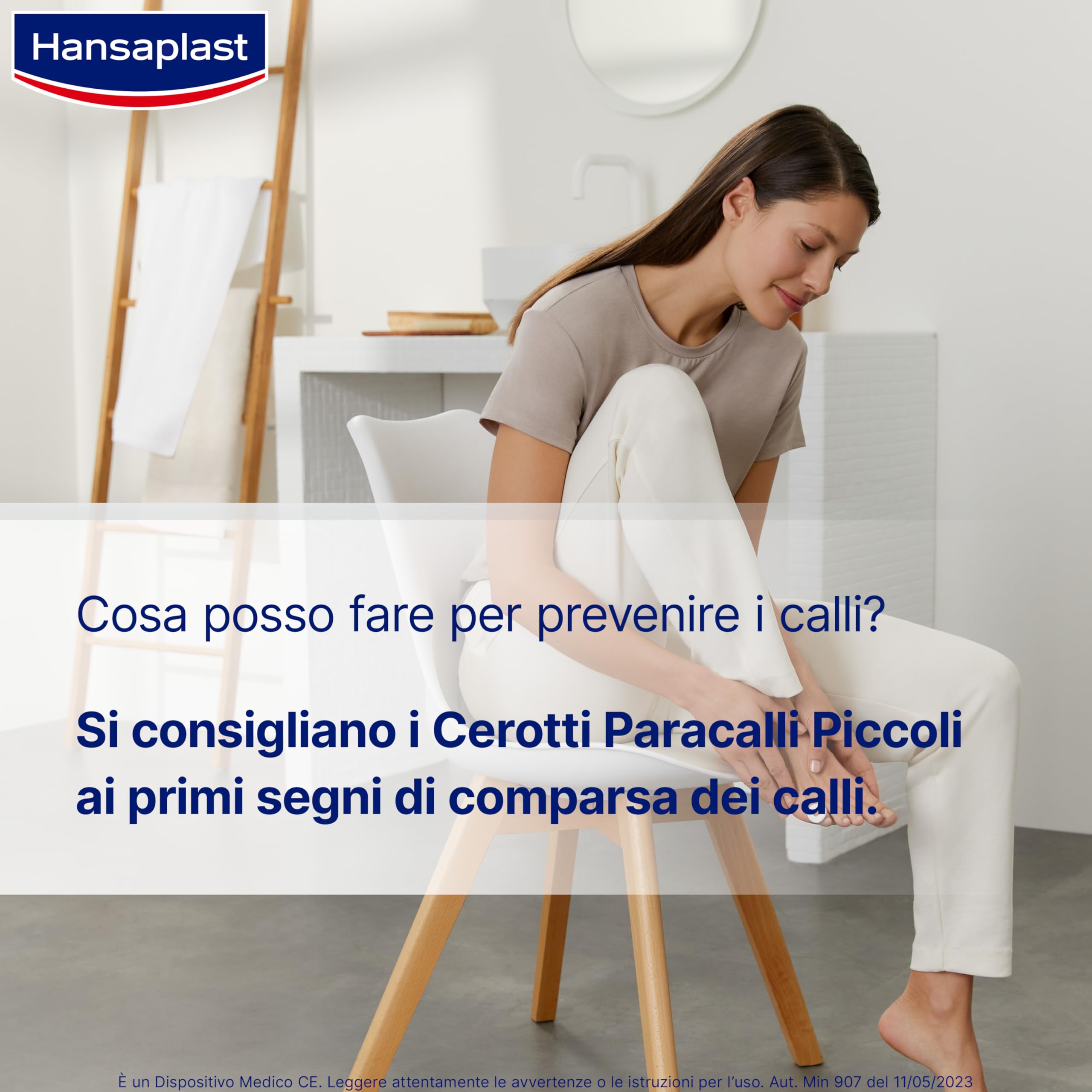Hansaplast Cerotti Paracalli Piedi Piccoli, Cerotti calli piedi autoadesivi e callifughi per un sollievo immediato da pressione e dolore, 1 confezione da 20 pezzi