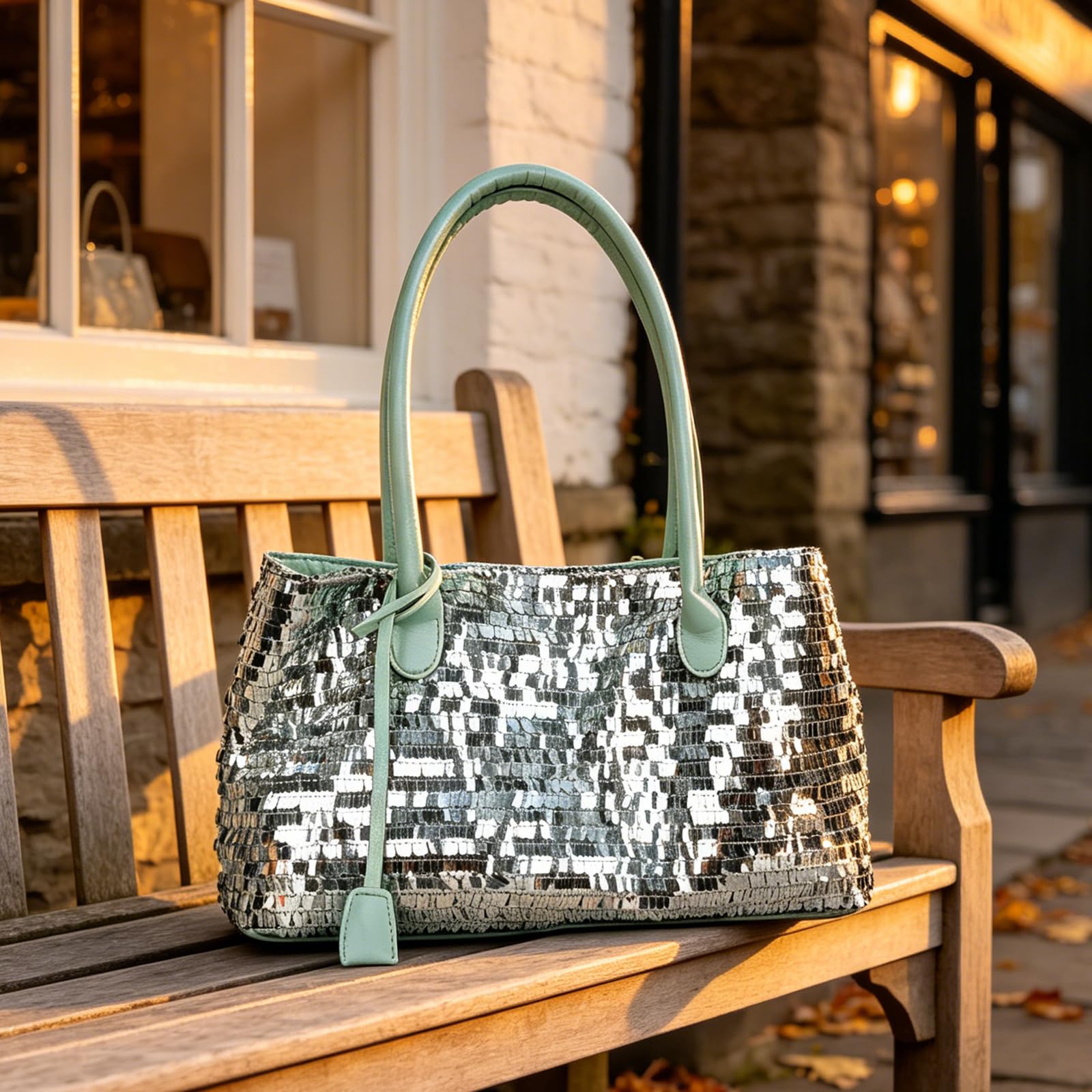 Borsa con strass scintillanti Borsa glitterata pochette da sera