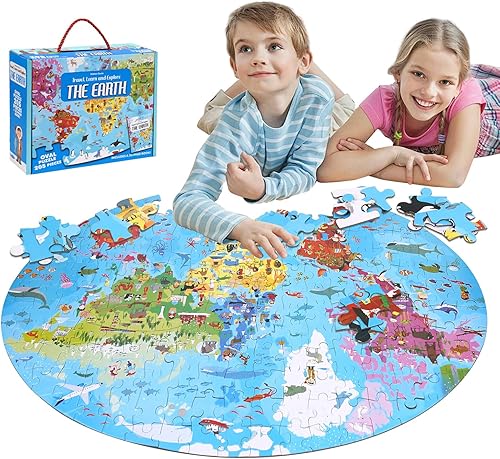 Miniatura 8 de Rompecabezas de 200 piezas de mapa de Estados Unidos para niños de 4 a 8 años, rompecabezas de mapa de Estados Unidos para niños y mayores, juguetes