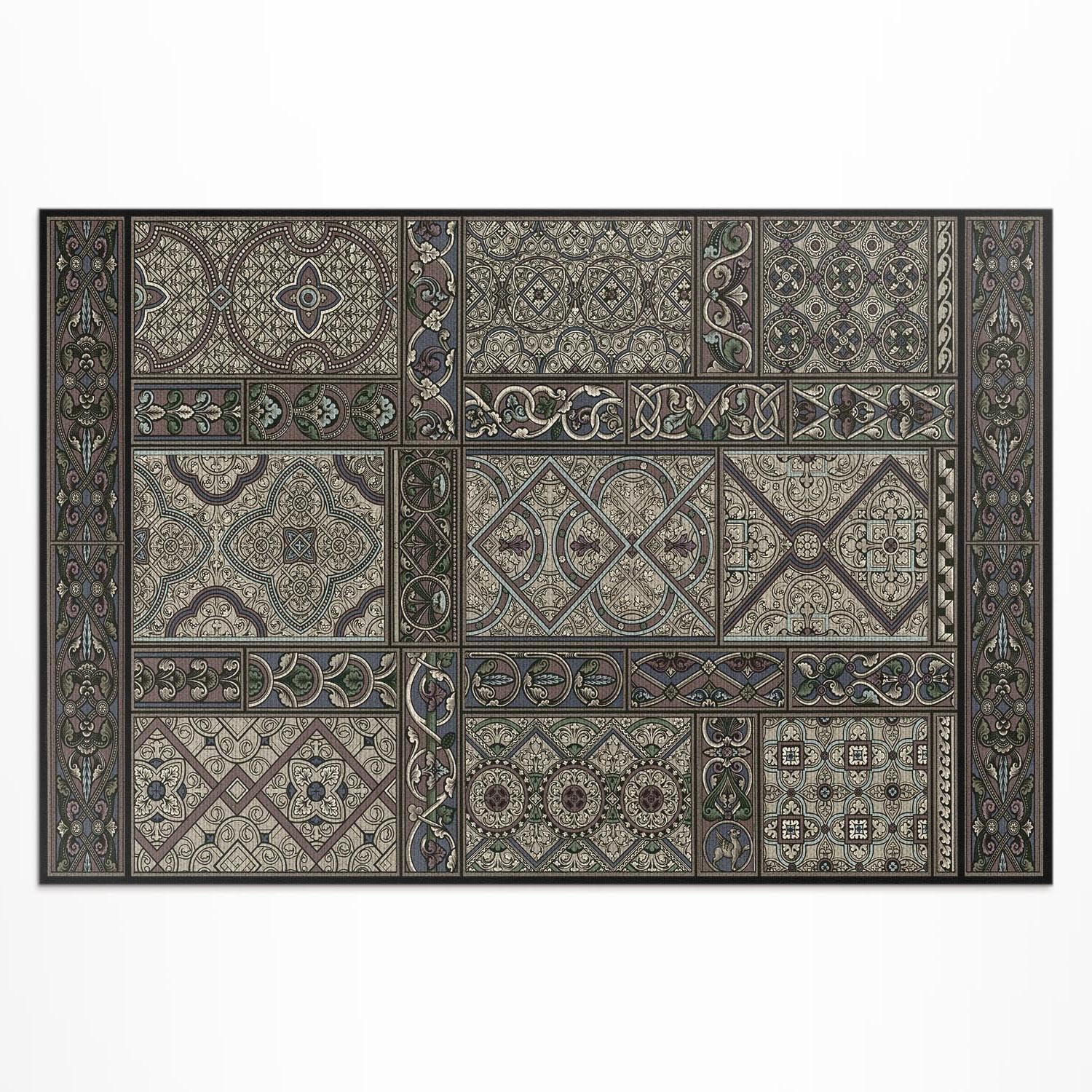 Tapis extérieur résistant décoloration PVC 150x225 pour sol terrasse