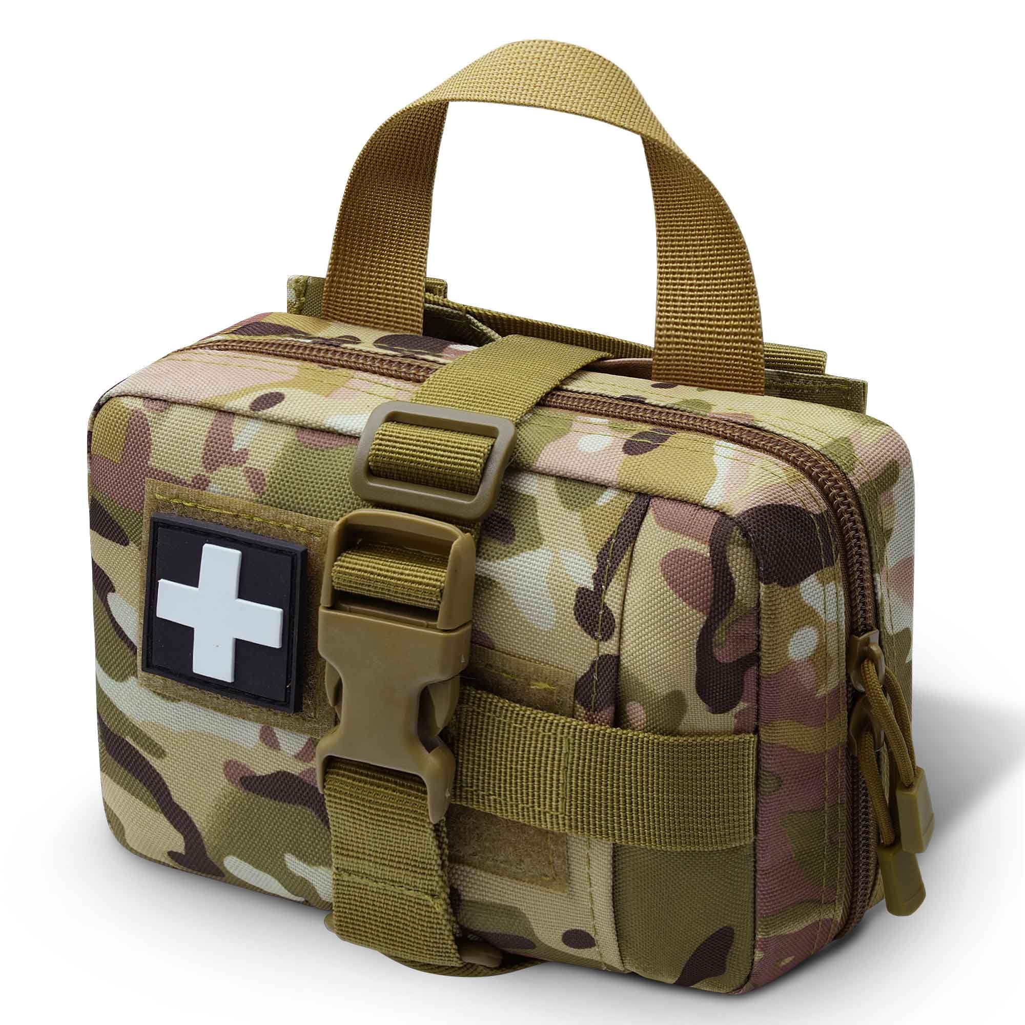 Ifak Pouch Rip Away, Molle First Aid Pouches, Tactical Duty Belt EMT Medical Holder Bag for Camping Hiking Travel