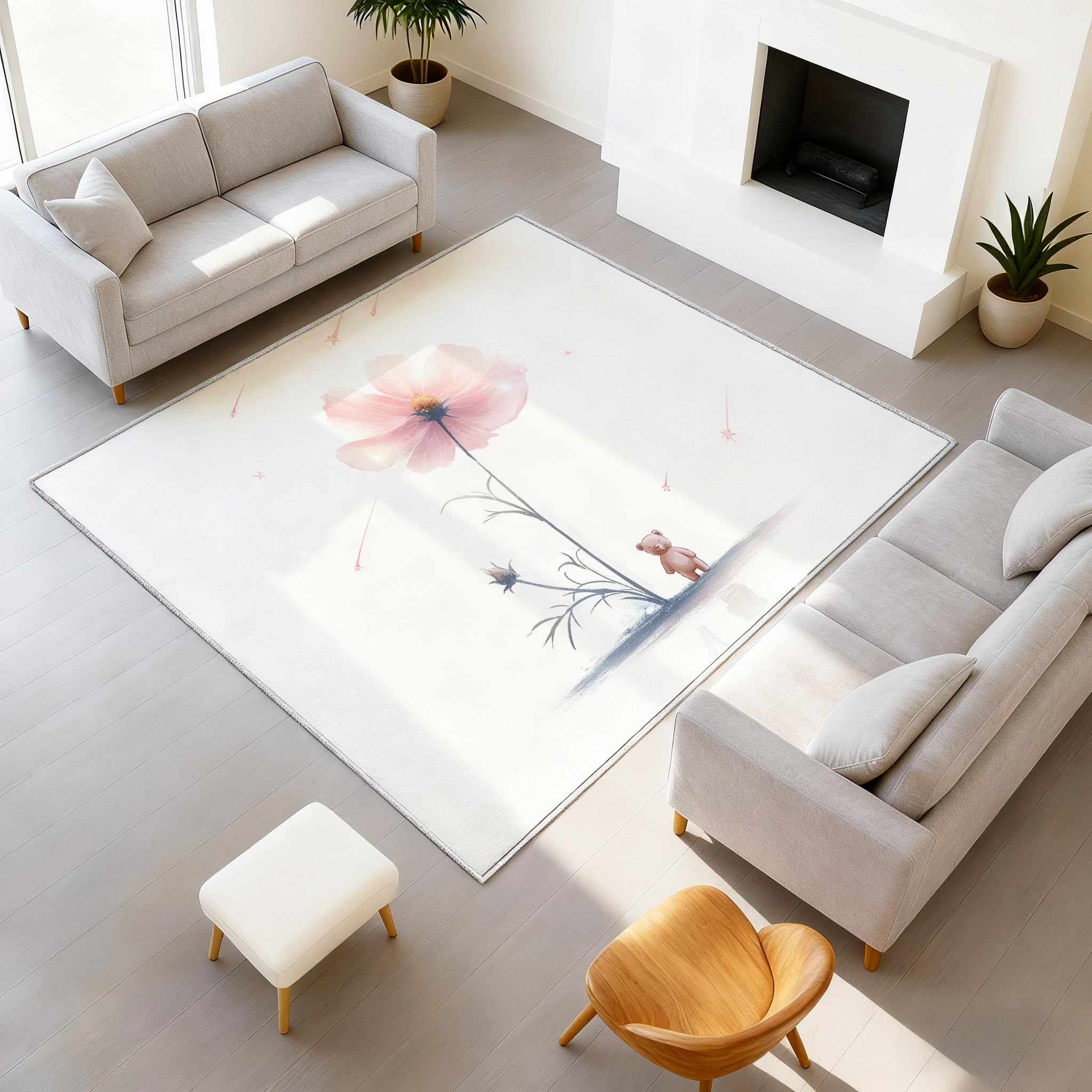 Tapis ne perd pas ses poils 60 x 90 cm idéal pour entrée et couloir