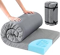 Vista 8 de HOMBYS Colchoneta de Espuma Viscoelástica para Campamento,Almohadilla de Dormir Portátil para Adultos,Colchón Impermeable para Catre,Colchón de Piso