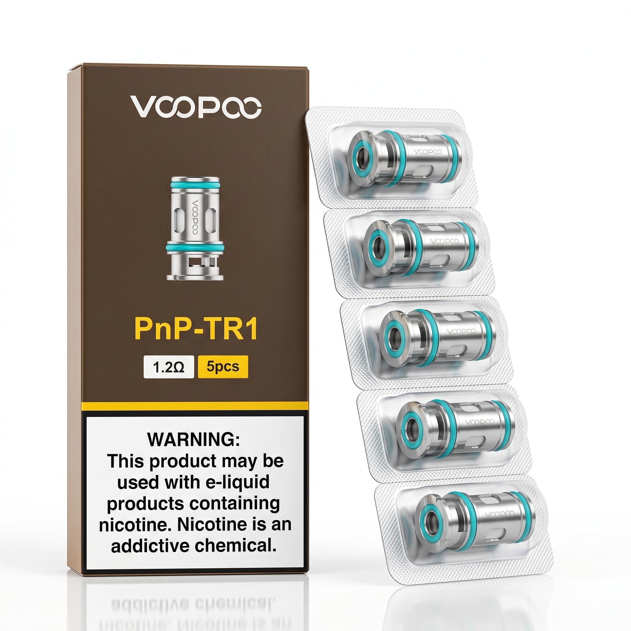 voopoo pnp tr1 coils VOOPOO PNP Coils TR1 1.2 Ohm [Pack of 5]