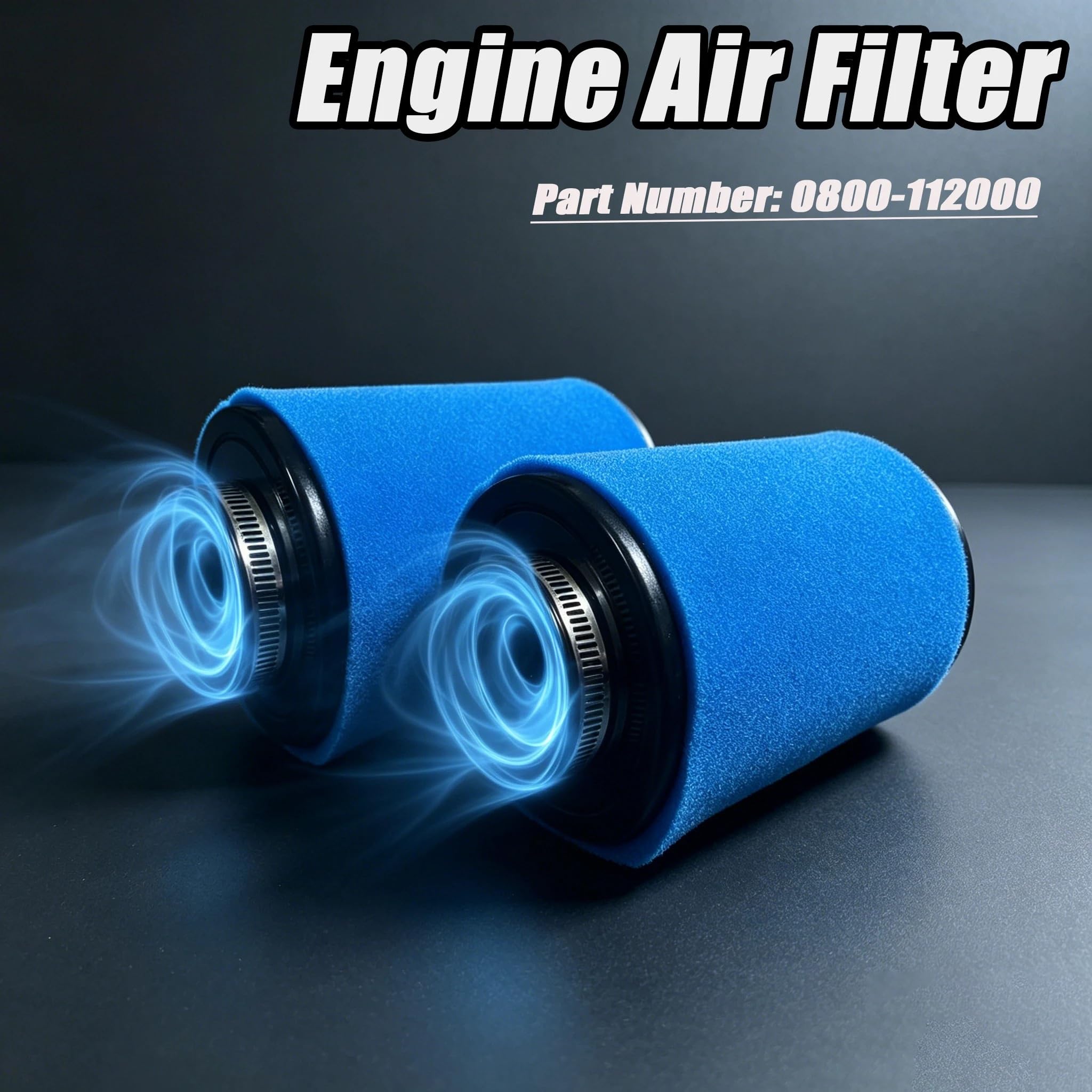 Filtri aria per moto Adatto per CFMOTO CF400 CF500 CF600 CF800 ZForce UForce CForce 400 500 600 800 Pulitore filtro aspirazione aria(2 Pieces)