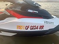 Vista 5 de Stiffie Whipline - Calcomanías de identificación alfanuméricas, adhesivos de números de registro para barcos y embarcaciones personales