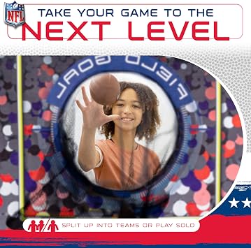 Franklin Sports NFL Door Jam Football Target Toss | Fits Any Doorway, Includes 4 Mini Balls + Pump, Multiplayer Scoring Clips, Practice Passing Accuracy
