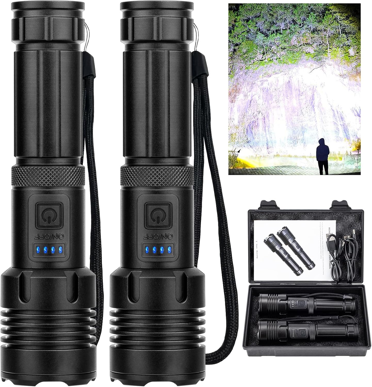 Rechargeable LED Flashlights High Lumen