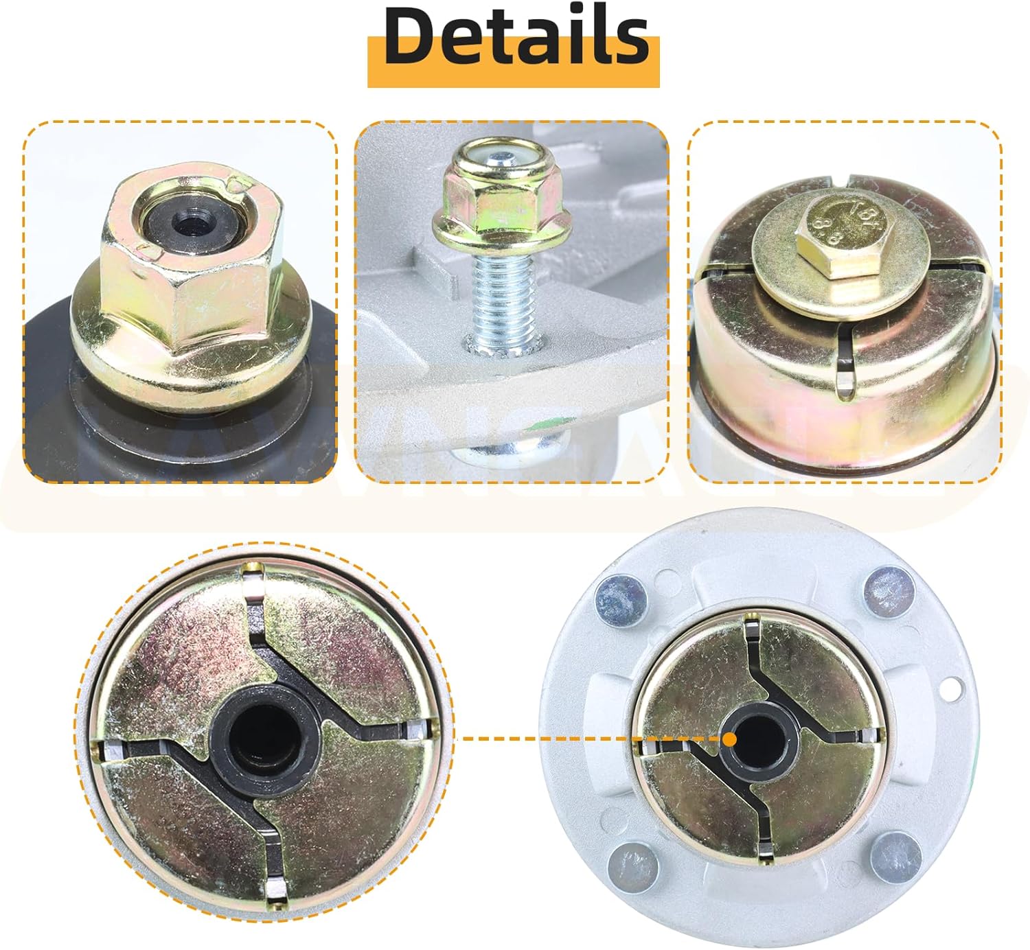 3 Pack AM144608 Spindle Assembly Kit Replaces John Deere Spindle Assembly AM144608 for John Deere S240, X350, X380, Z355E, Z375R, Z525E, Z535M ZTrak Mowers