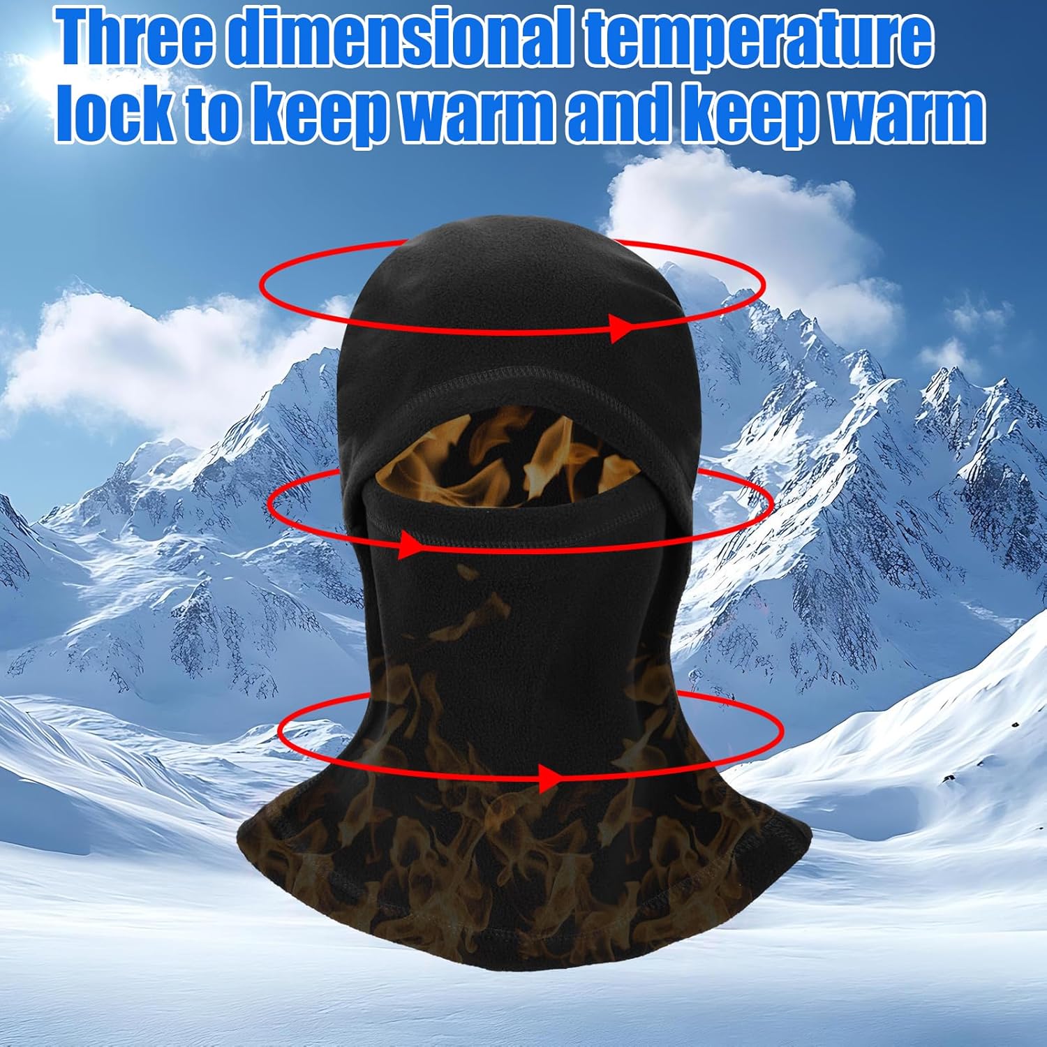 Full Face Cover Winter Warm Fleece Balaclava Face Mask - Image 4