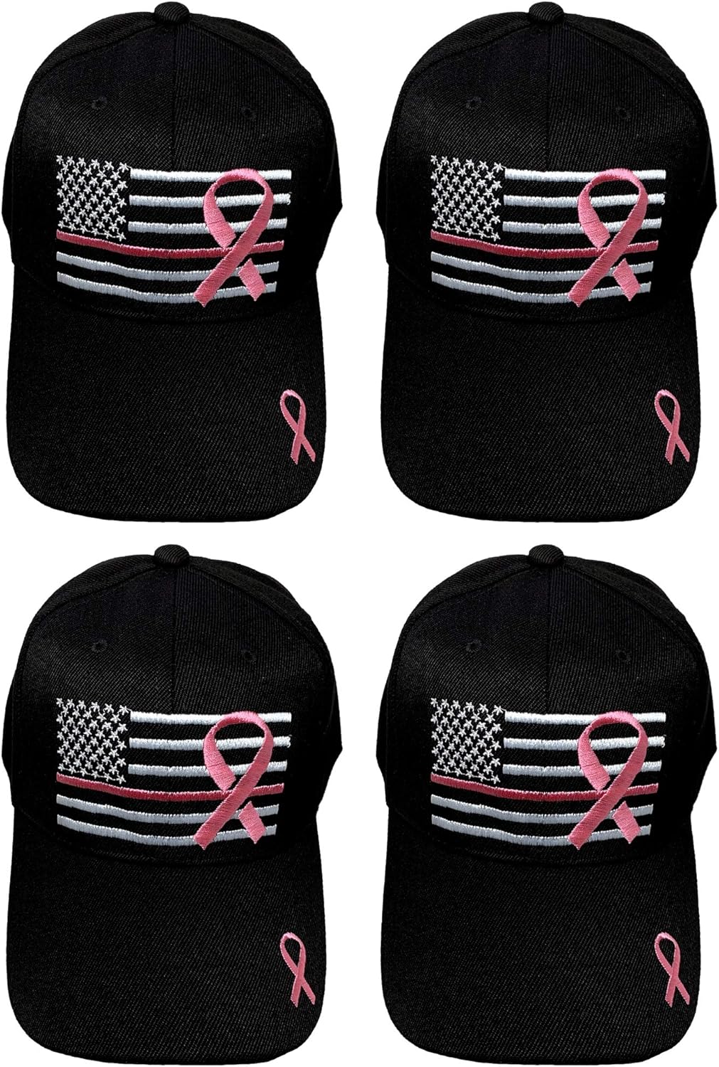 Black Duck Brand Embroidered Pink Lives Matter Breast Cancer Awareness Pink Ribbon Adjustable Baseball Hat/Cap