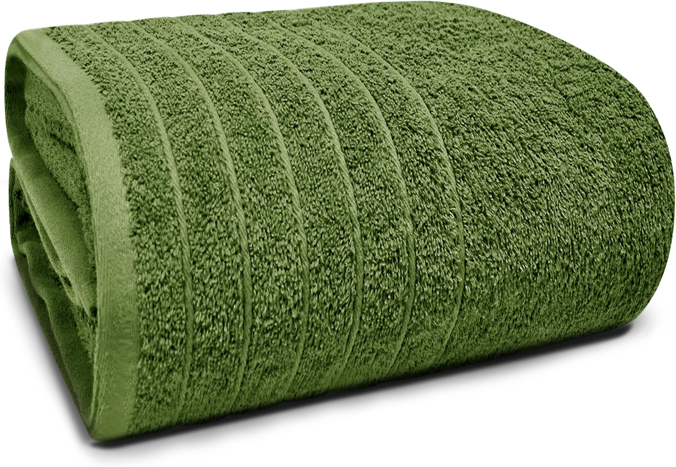 Tens Towels Pack of 1 Jumbo Bath Sheet 40 x 80 Inches, Extra Large & Light Weight, Quicker to Dry, 100% Cotton, Super Soft & Absorbent, Perfect to Wrap Yourself in, Green