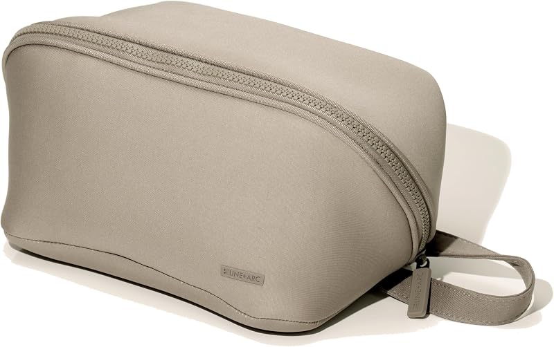 Necessaire LINE+ARC em Neoprene com Zíper, Sandstone, Pacote com 1