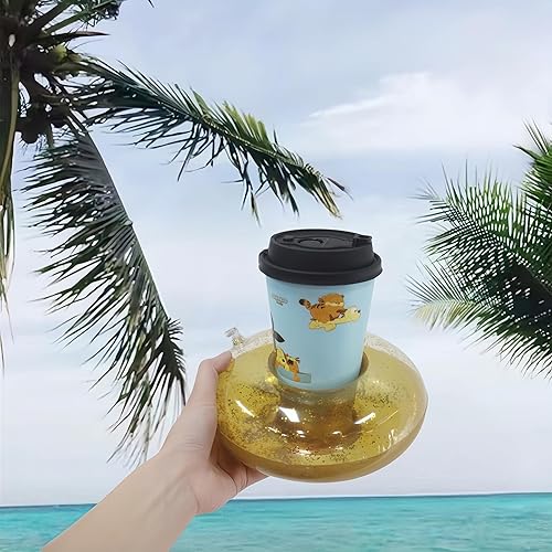 Miniatura 2 de Soporte flotante para bebidas, flotadores para piscina, soporte inflable para bebidas de piscina, flotadores de cerveza para fiestas y niños,