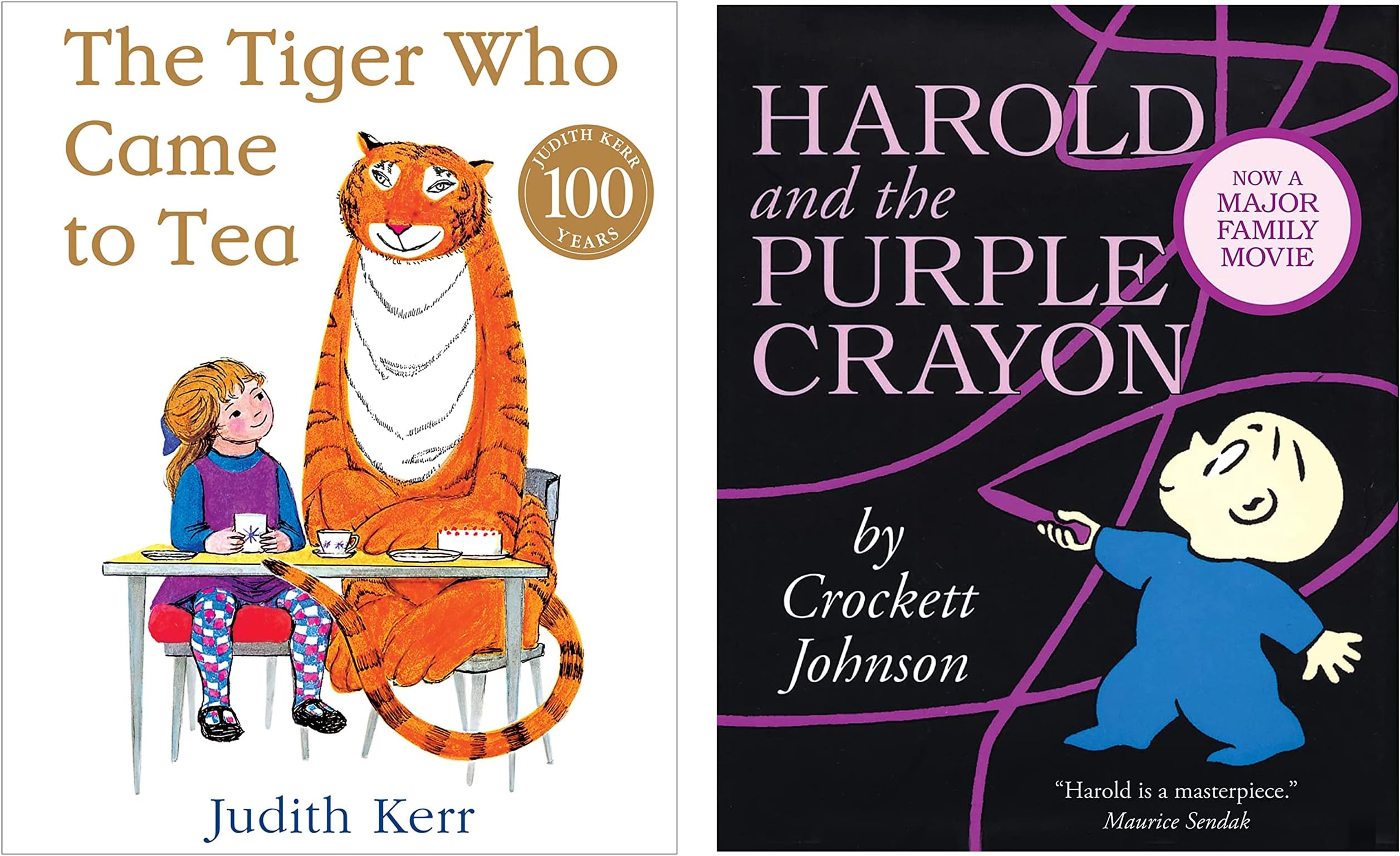 The Tiger Who Came to Tea: The bestselling classic children’s book, from the beloved Judith Kerr & Harold and the Purple Crayon (Essential Picture Book Classics)