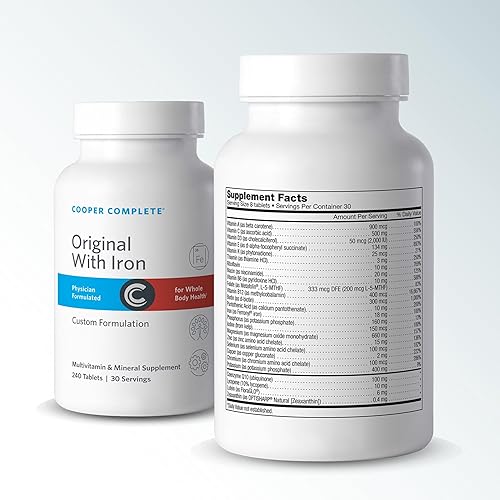 Miniatura 2 de Cooper Complete - Multivitamínico original con hierro - Suplemento multivitamínico diario y mineral - Suministro para 30 días. Paquete de 1