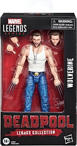 Marvel Legends Series, Figurine Wolverine de 15 cm, Deadpool 2, pièce de Collection pour Adulte, Bleu, Jaune - 2