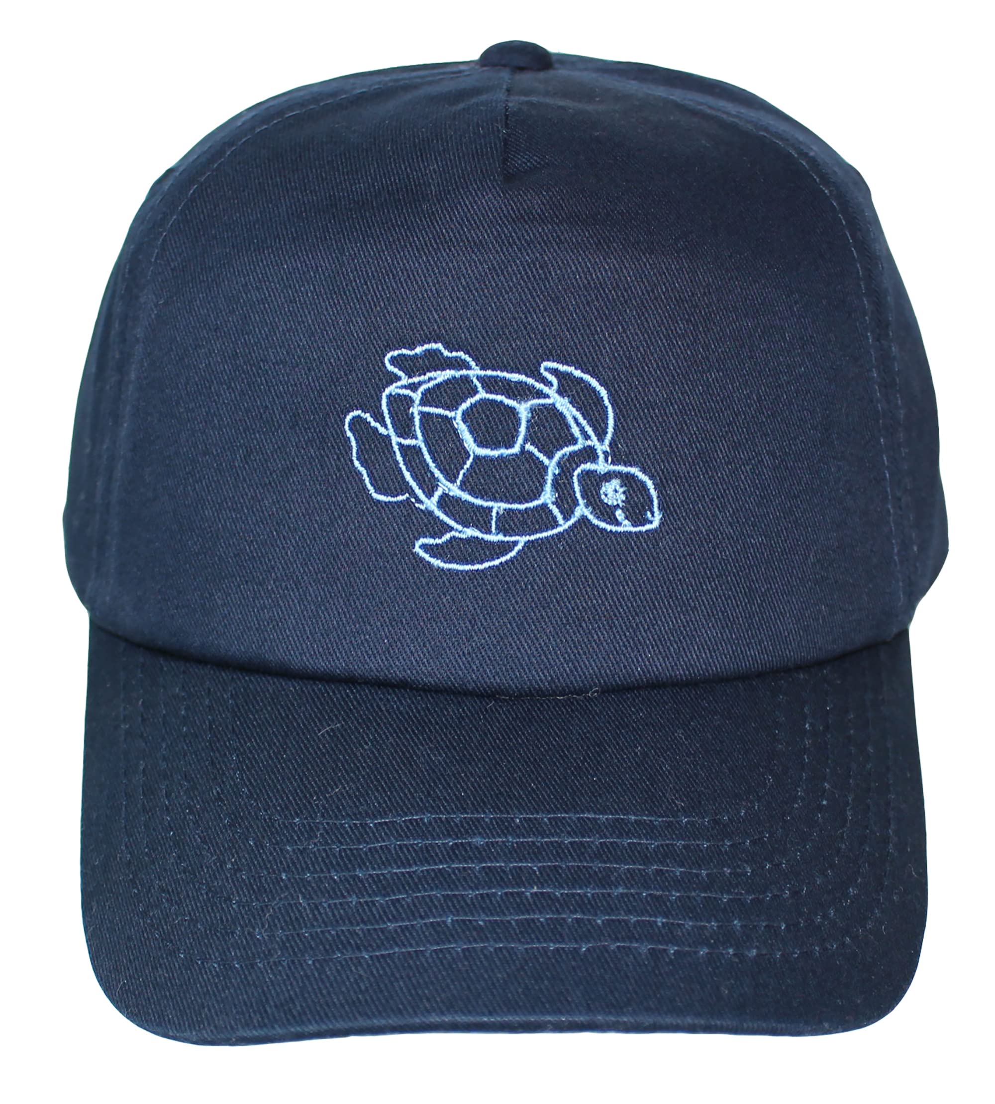 Teddyt's Boys Navy 'S Sea Turtle Embroidered Design Adjustable Baseball Cap Sun Hat (5-10 Years) (Navy)