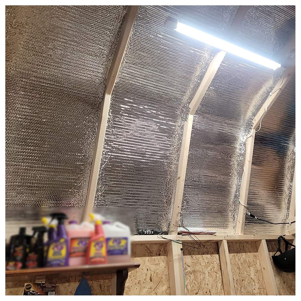 Pannelli Termoriflettenti per Termosifoni Rotolo Alluminio Isolante Termico Riflettente Foil Radiatore Rotolo di Isolamento Bolla Pellicola Pannello per Rradiatori Barriera Radiante ( Size : 1x10m )