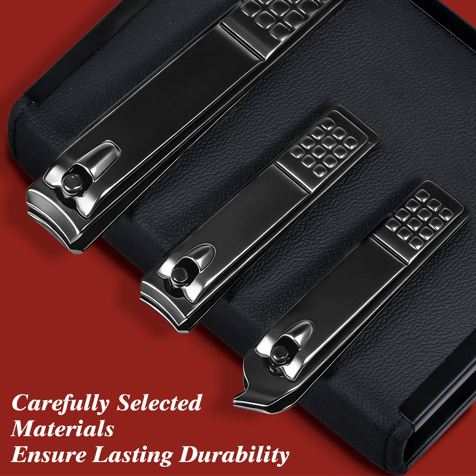 Men's Manicure Set - 9Pcs Nail Care Tools -3