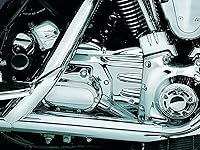Vista 2 de Kuryakyn 8201 - Cubierta de línea de aceite y cubierta de transmisión/cubierta para motocicletas Harley-Davidson Touring 2002-06, cromada