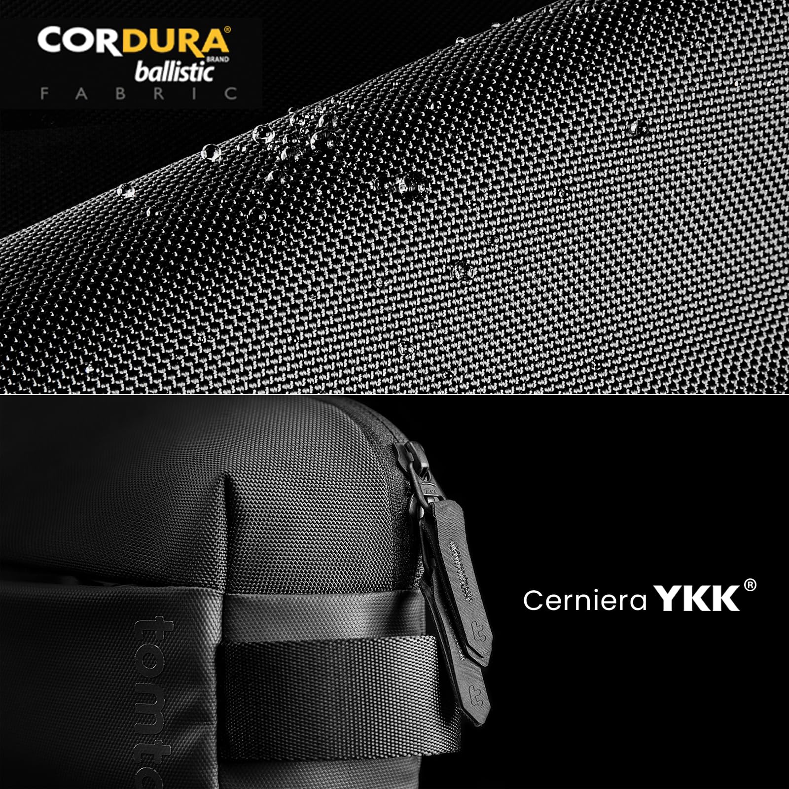 tomtoc EDC Sling Bag, Multifunzione Crossbody Borsa a Spalla Uomo Antifurto Impermeabile, Borsa a Tracolla Leggera per il Lavoro Trasporto Quotidiano, Viaggi, per iPad mini 7, 2025 Nuovi Switch 2