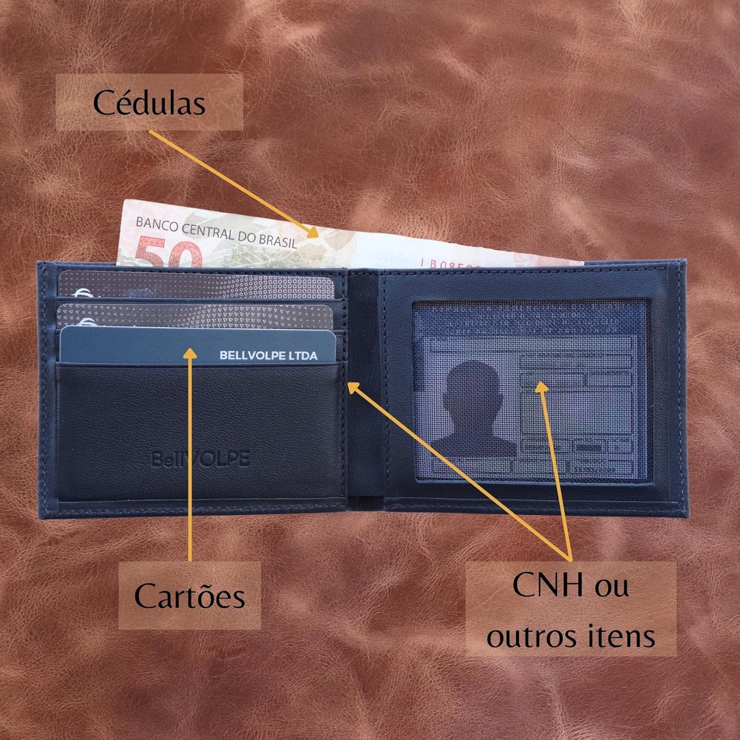 Carteira Masculina Horizontal Doc Couro Legítimo em promoção! Veja a oferta e mais achadinhos de Carteiras & Cintos 2 Hoje é o melhor dia para comprar Carteira Masculina Horizontal Doc Couro Legítimo com aquele preço maroto! Promoção! Aproveite a oferta! 2