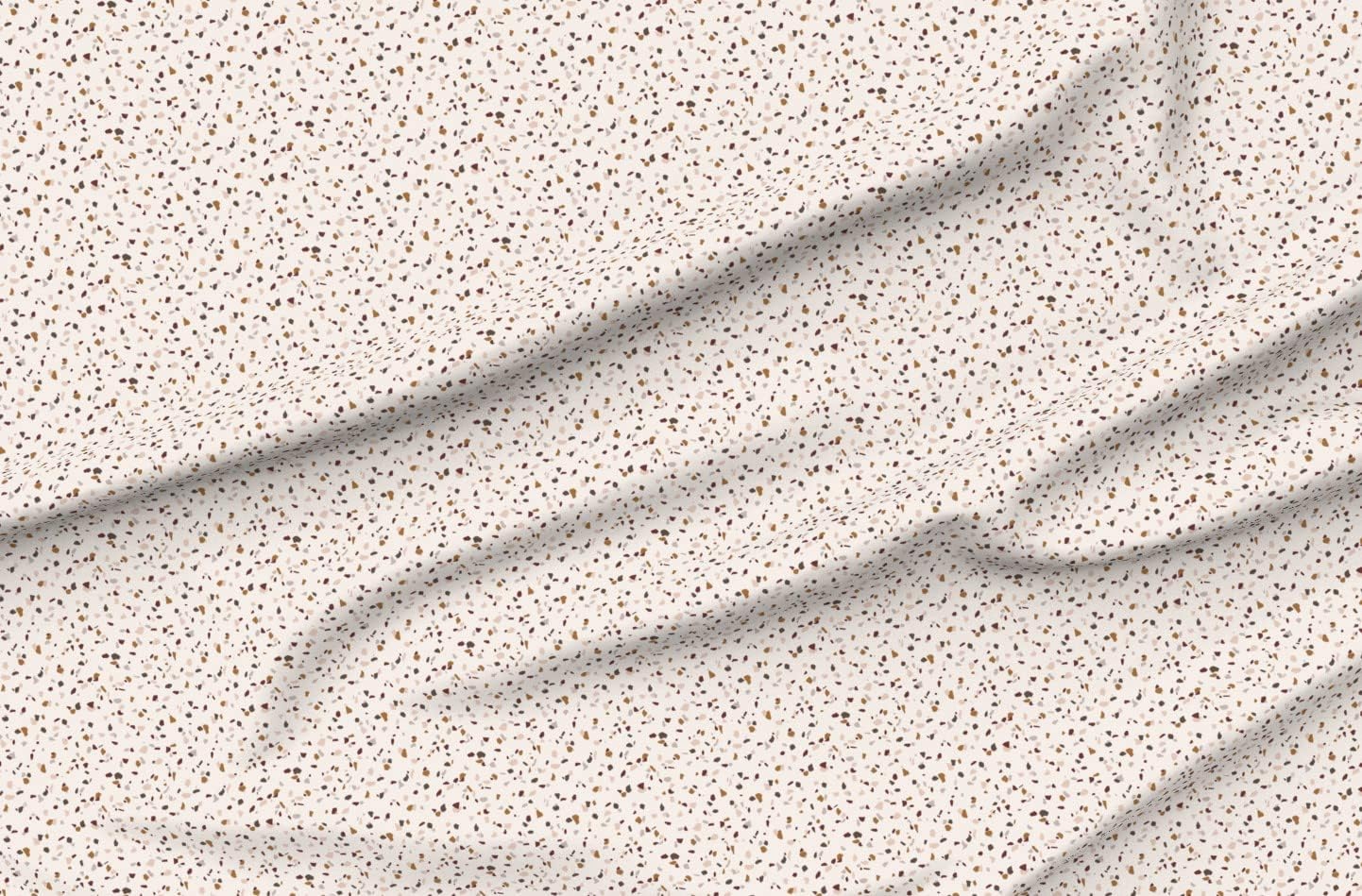 Spoonflower Fabric - Terrazzo Copper Blush Burgundy Brown Dark Taupe Autumn Fall Geo Printed on Organic Cotton Sateen Fabric by The Yard - Sewing Quilting Apparel Home Decor